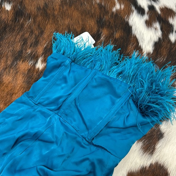 Revolve Lovers and friends Trish Jumpsuit in Deep Cyan - Picture 3 of 4